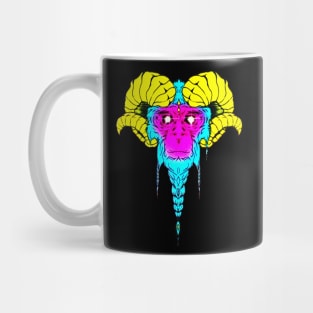 alien space monkey head Mug